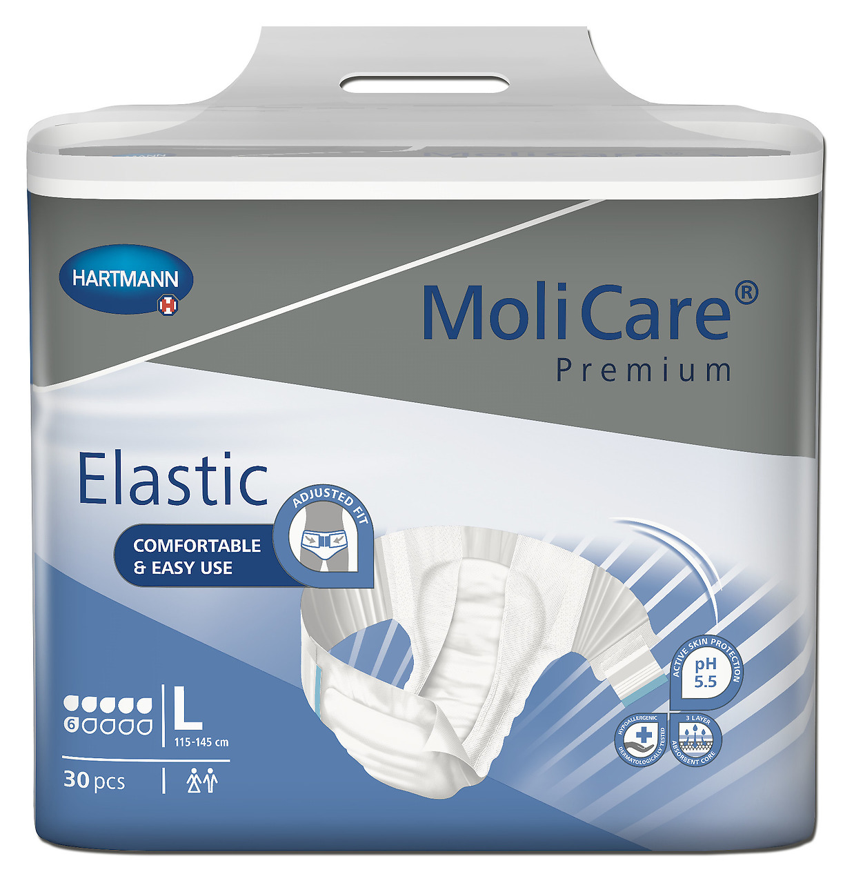 Absorpční kalhotky MoliCare Elastic 6 kapek L