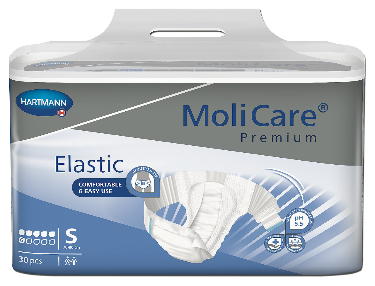 Absorpční kalhotky MoliCare Elastic 6 kapek S