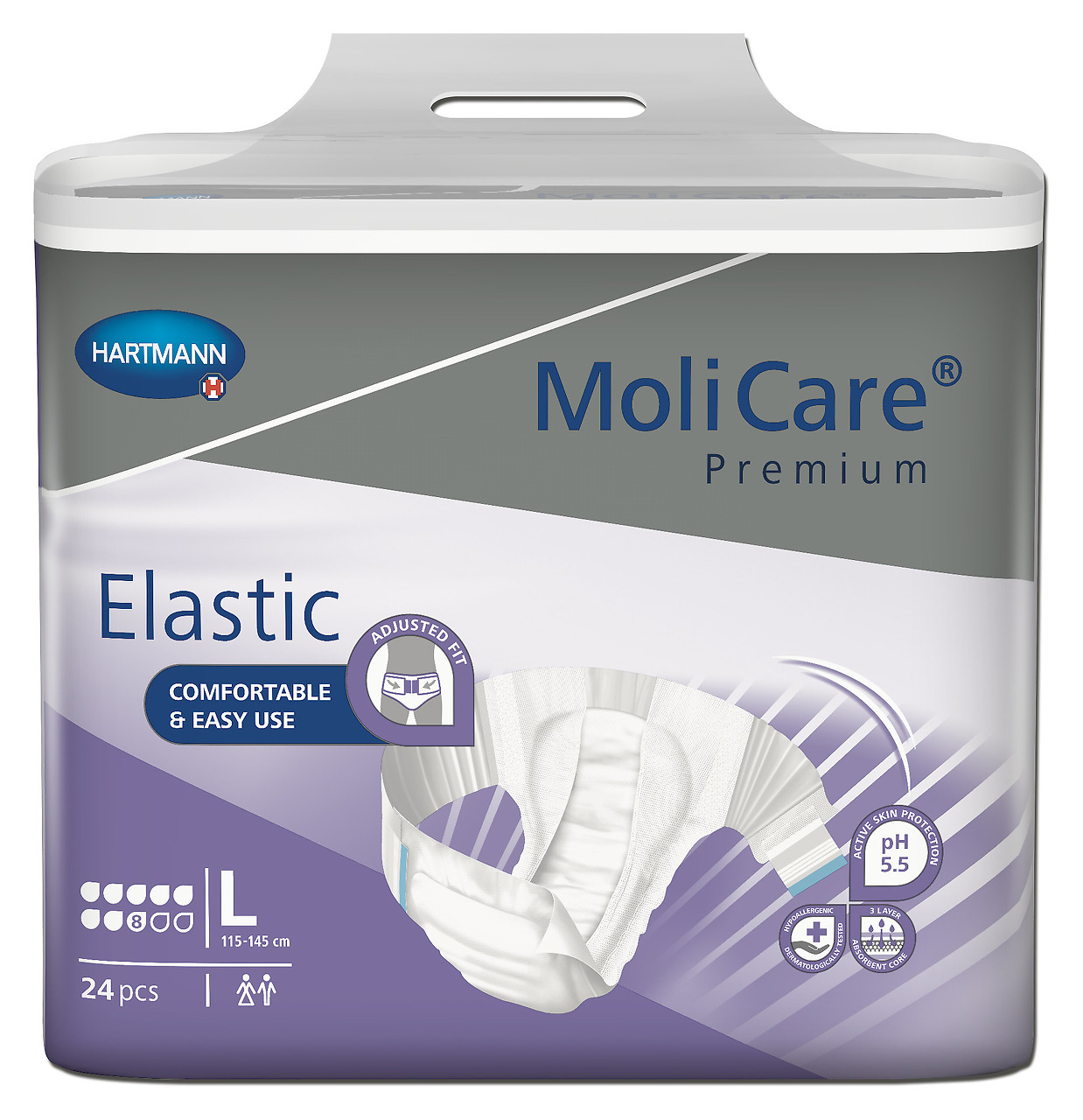 Absorpční kalhotky MoliCare Elastic 8 kapek L