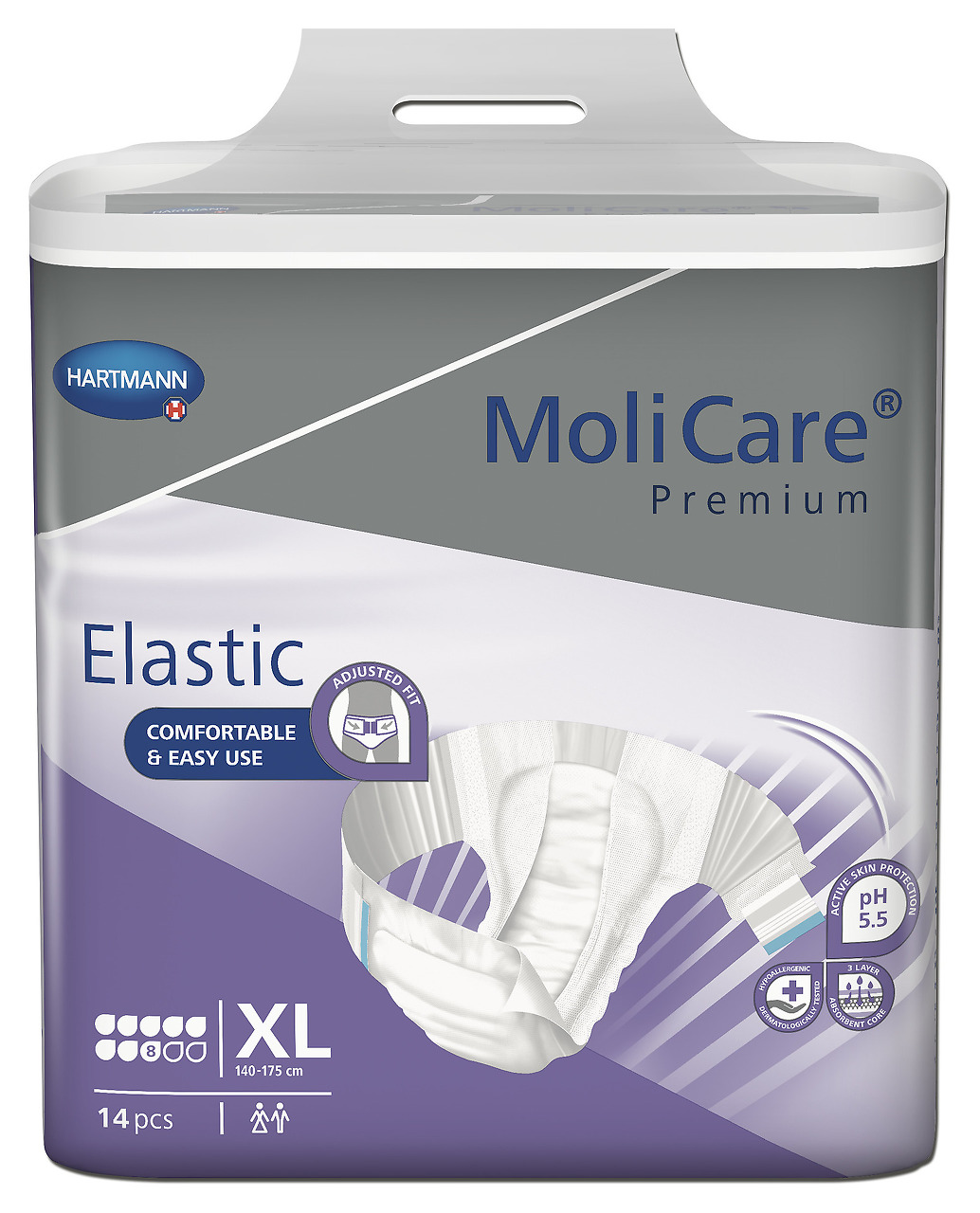 Absorpční kalhotky MoliCare Elastic 8 kapek XL