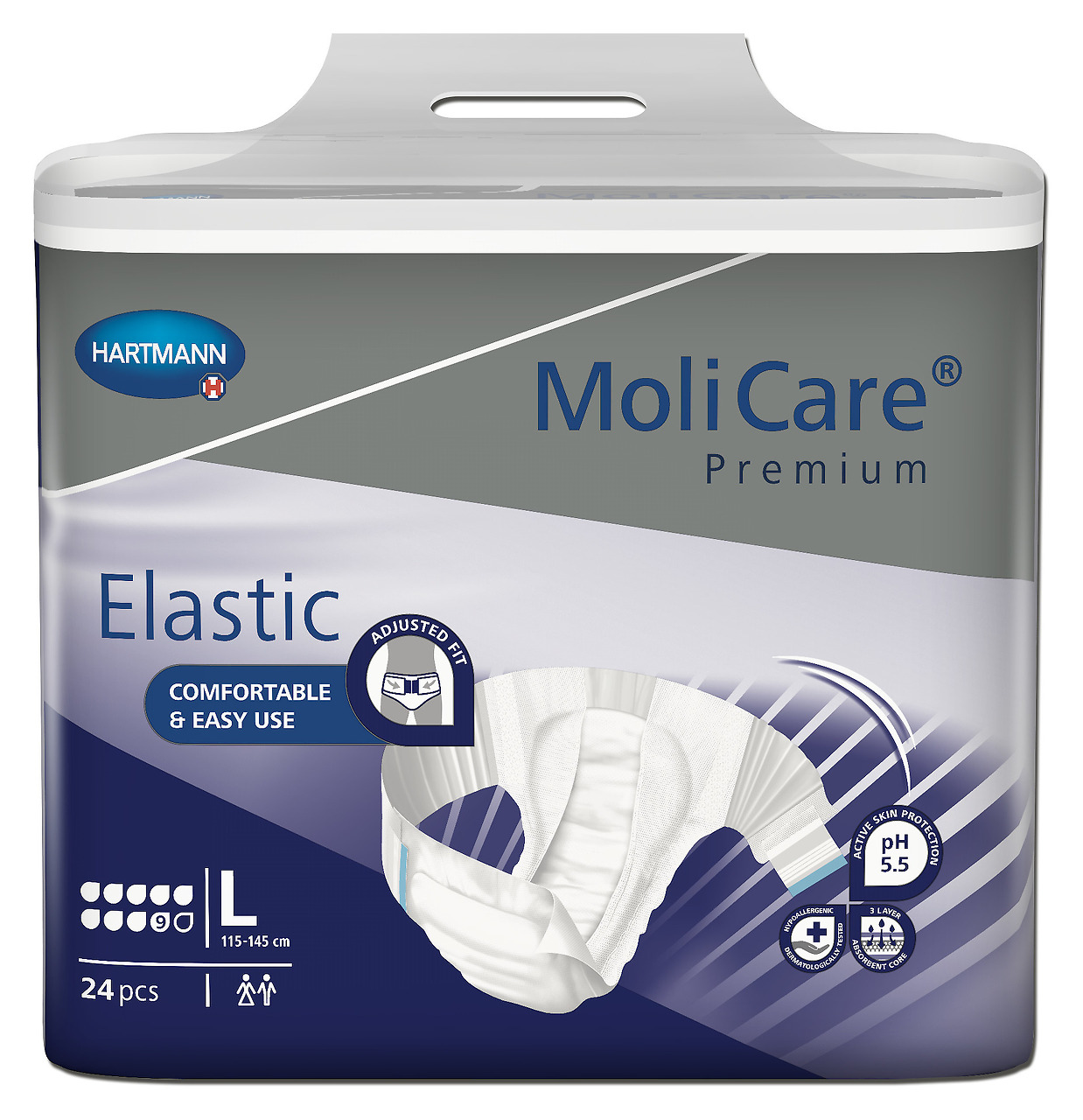 Absorpční kalhotky MoliCare Elastic 9 kapek L