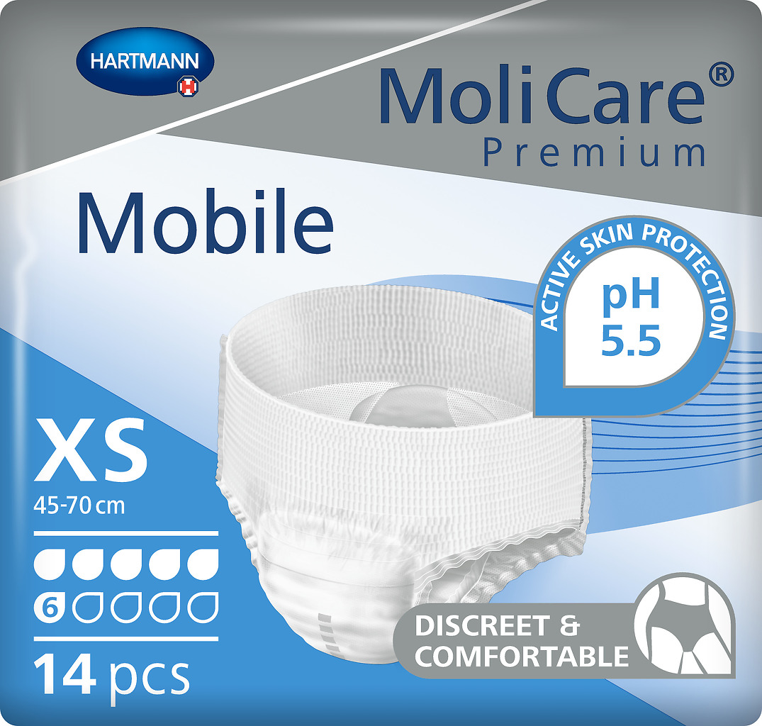 Absorpční kalhotky MoliCare Mobile 6 kapek XS