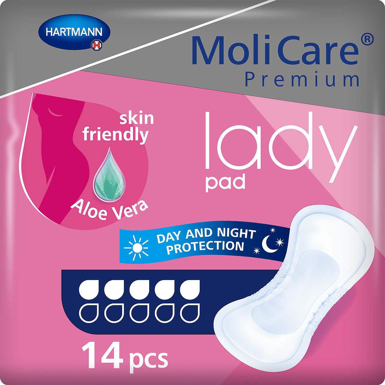 Inkontinenční vložky pro ženy MoliCare Lady 5 kapek